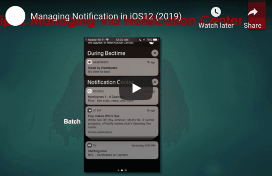 Efficiently Manage Notifications In iOS 12